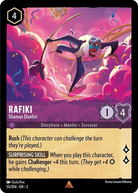 Rafiki - Shaman Duelist 55/204 card from Shimmering Skies