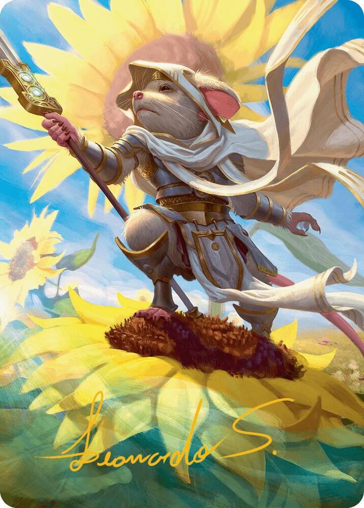Elspeth, Sun's Champion Art Card (Gold-Stamped Signature) 53 card from Art Series: Bloomburrow