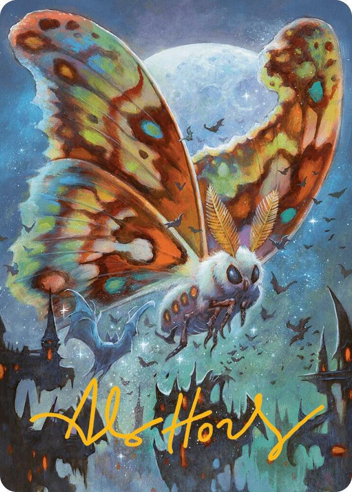Luminous Broodmoth Art Card (Gold-Stamped Signature) 48 card from Art Series: Bloomburrow