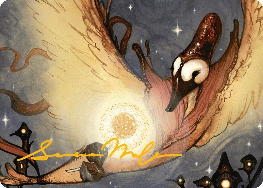 Salvation Swan Art Card (Gold-Stamped Signature) 38 card from Art Series: Bloomburrow