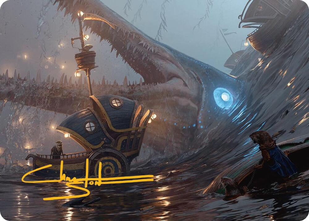 Eluge, the Shoreless Sea Art Card (Gold-Stamped Signature) 6 card from Art Series: Bloomburrow