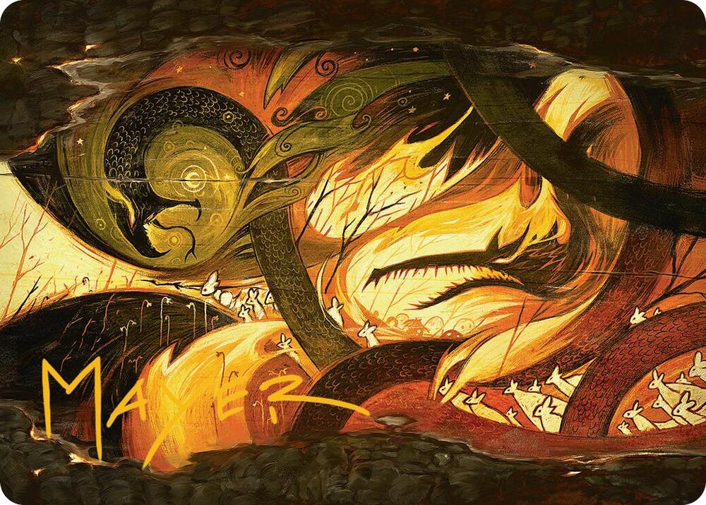Season of Loss Art Card (Gold-Stamped Signature) 17 card from Art Series: Bloomburrow