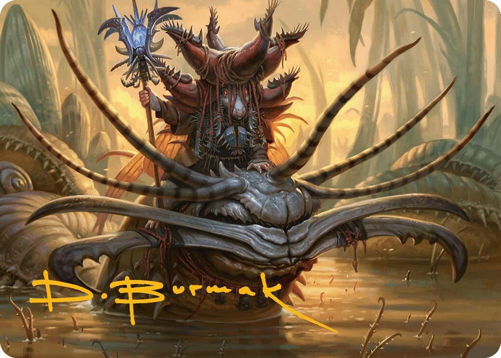 Wick's Patrol Art Card (Gold-Stamped Signature) 18 card from Art Series: Bloomburrow