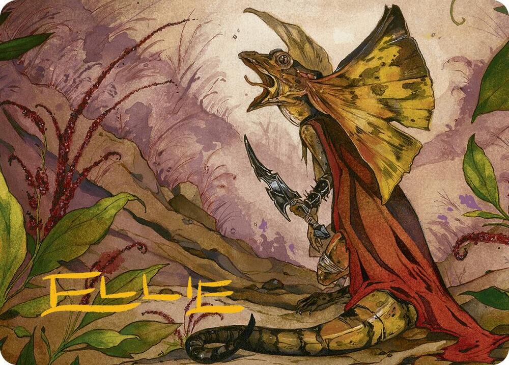 Hired Claw Art Card (Gold-Stamped Signature) 39 card from Art Series: Bloomburrow