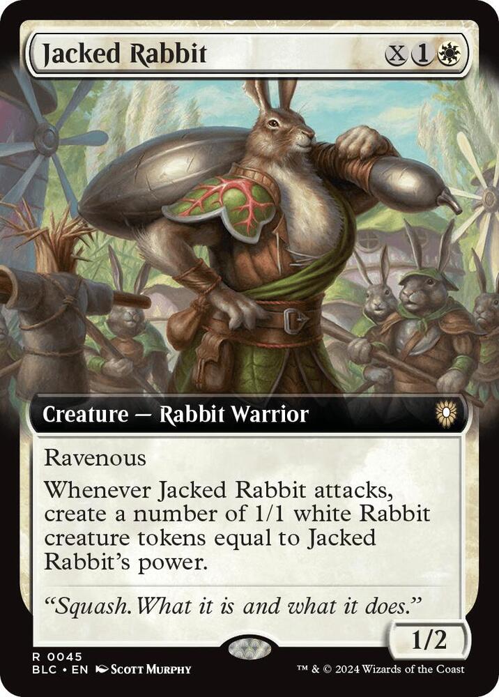 Jacked Rabbit (Extended Art) 45 card from Commander: Bloomburrow
