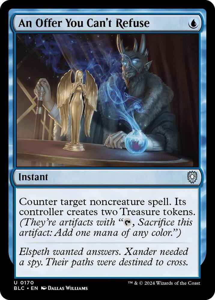 An Offer You Can't Refuse 170 card from Commander: Bloomburrow