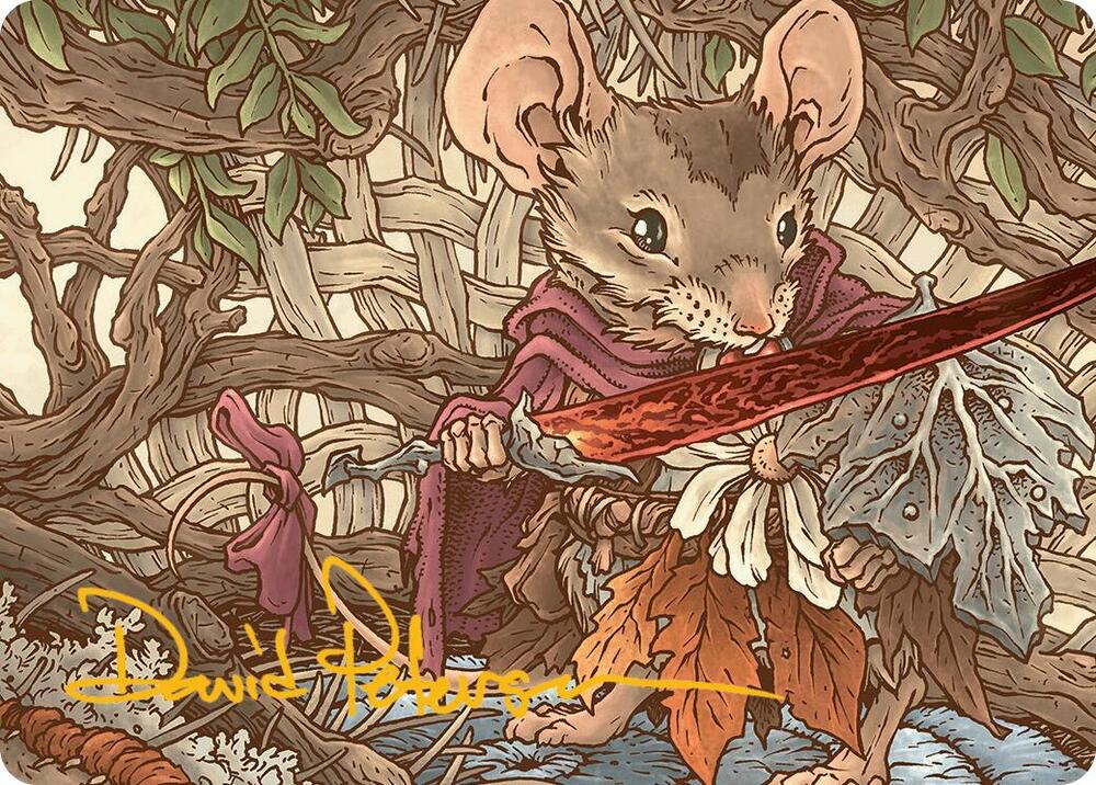 Mabel, Heir to Cragflame Art Card (Gold-Stamped Signature) 45 card from Art Series: Bloomburrow