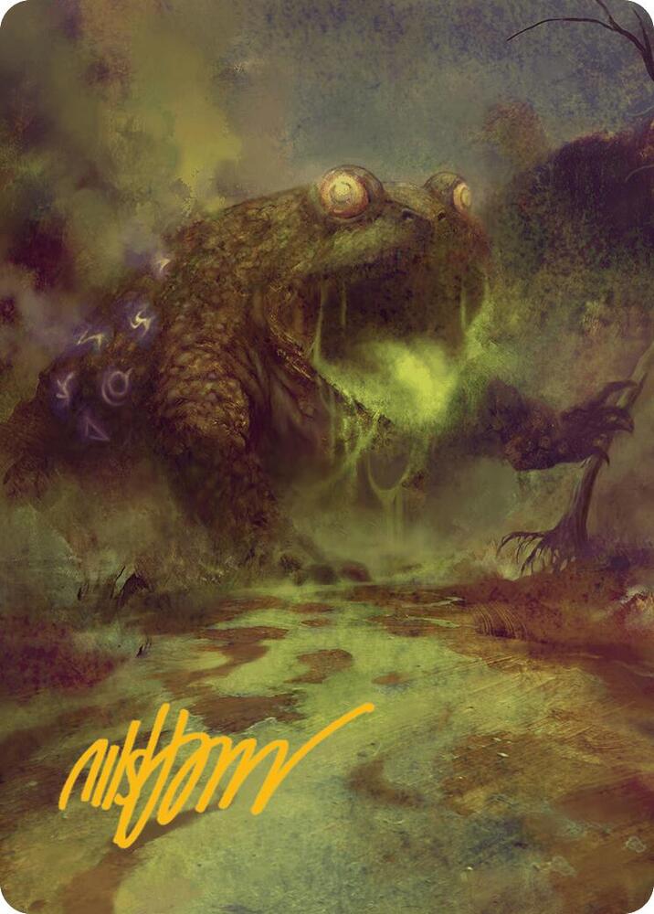 The Gitrog Monster Art Card (Gold-Stamped Signature) 52 card from Art Series: Bloomburrow