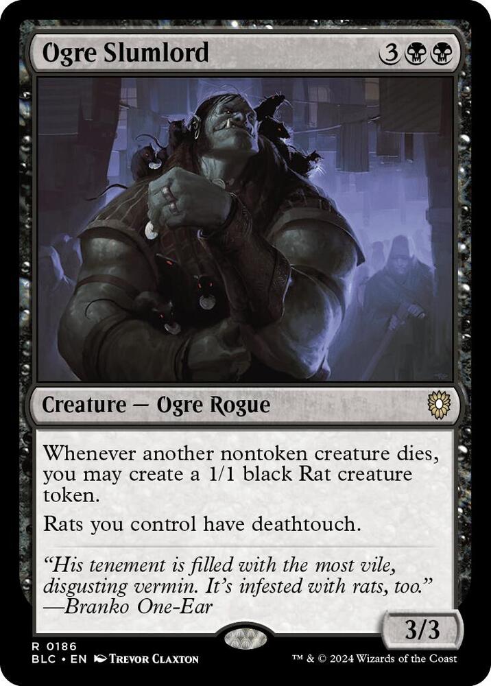 Ogre Slumlord 186 card from Commander: Bloomburrow