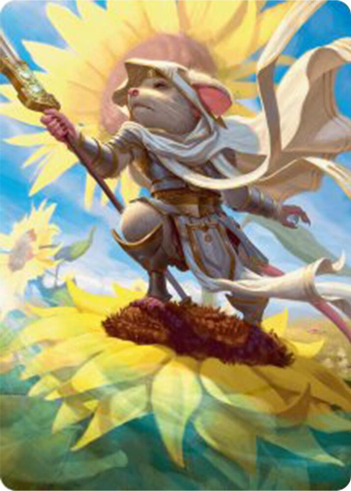 Elspeth, Sun's Champion Art Card 53 card from Art Series: Bloomburrow