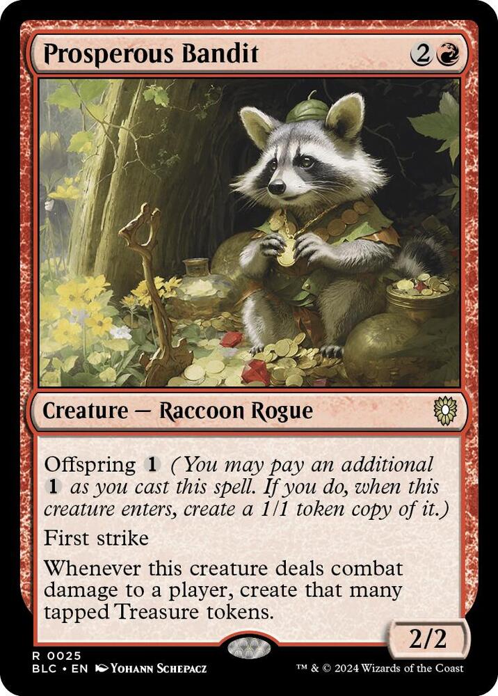 Prosperous Bandit 25 card from Commander: Bloomburrow