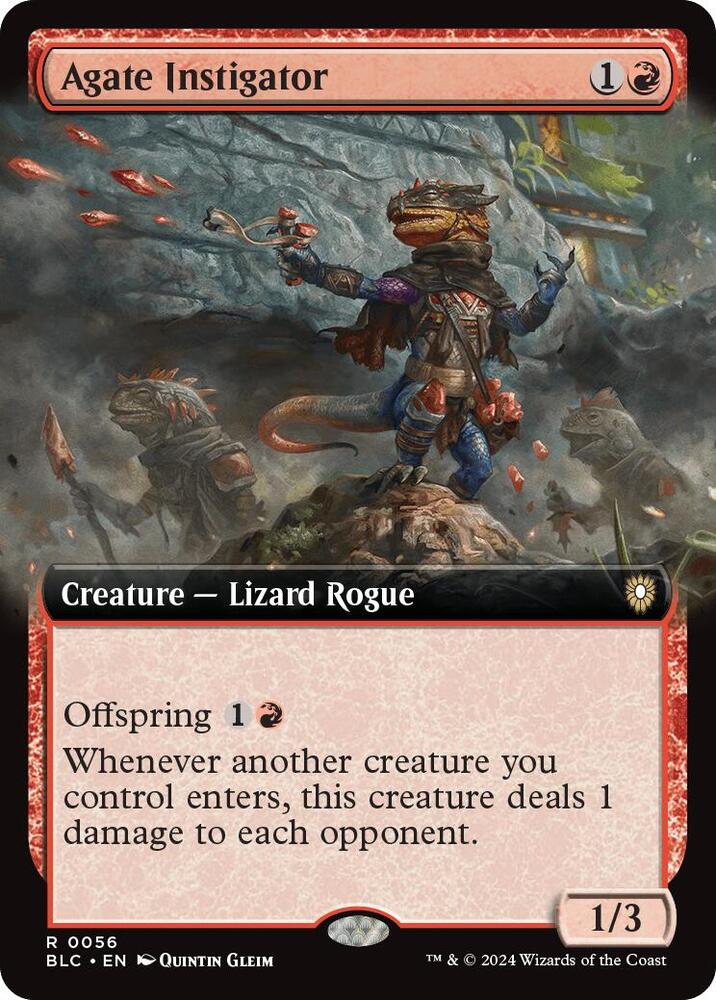 Agate Instigator (Extended Art) 56 card from Commander: Bloomburrow