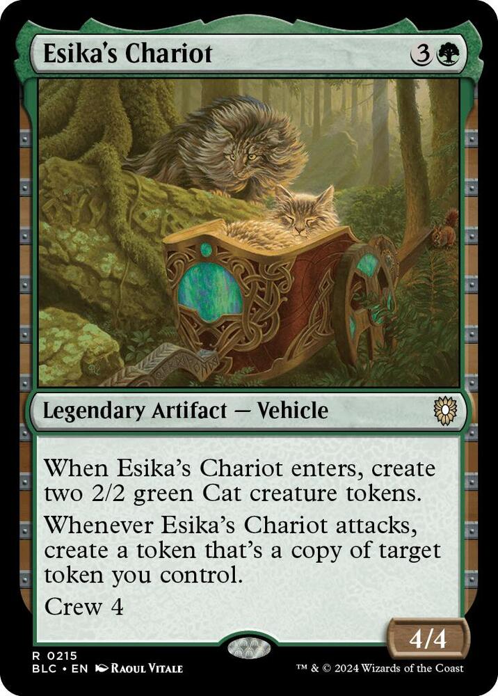 Esika's Chariot 215 card from Commander: Bloomburrow