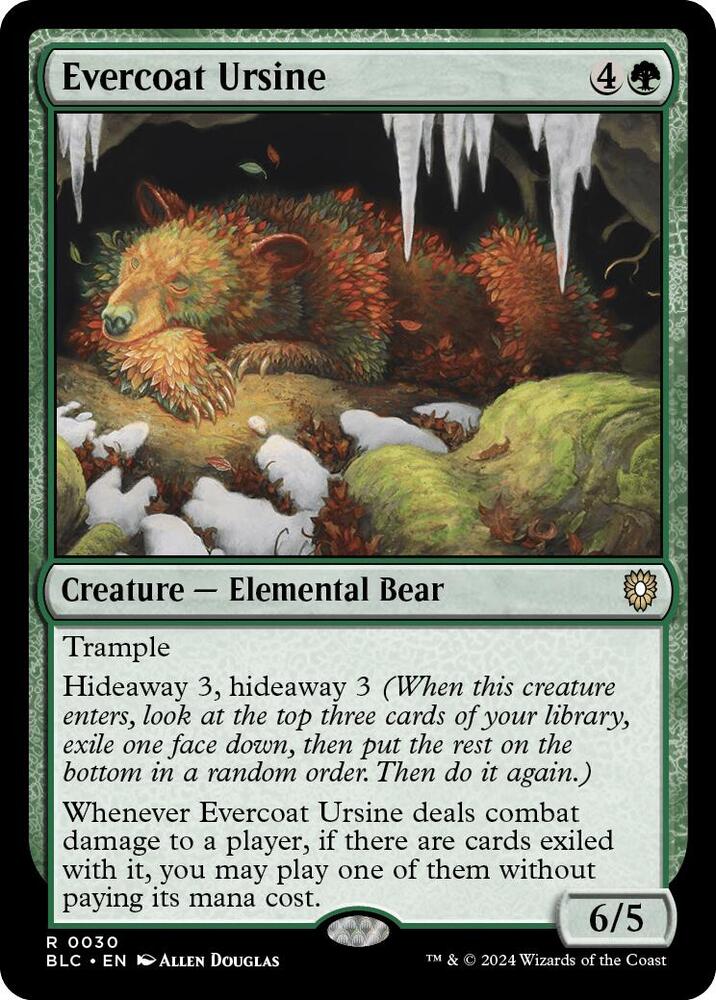 Evercoat Ursine 30 card from Commander: Bloomburrow
