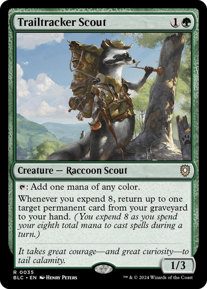 Trailtracker Scout 35 card from Commander: Bloomburrow