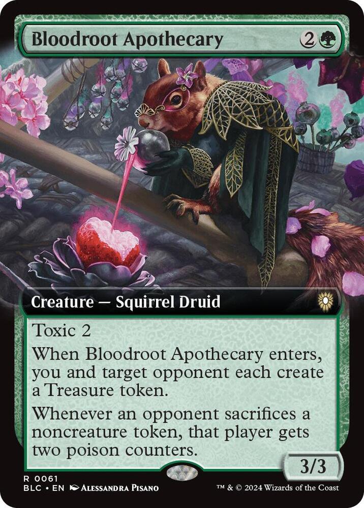 Bloodroot Apothecary (Extended Art) 61 card from Commander: Bloomburrow