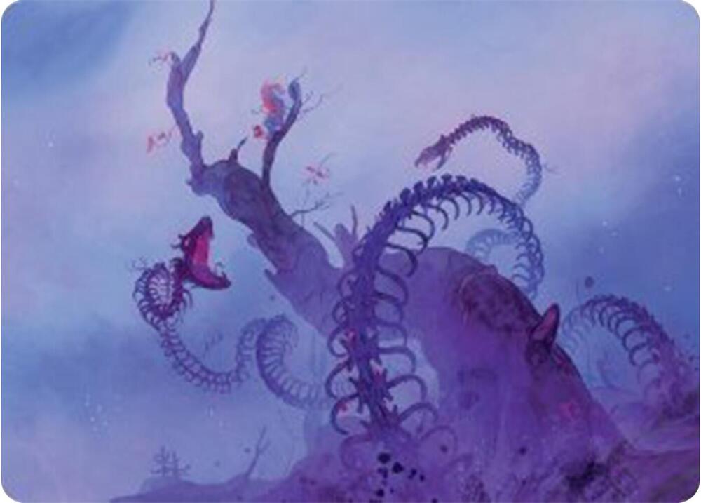 Coiling Rebirth Art Card 44 card from Art Series: Bloomburrow