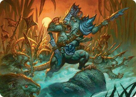 Persistent Marshstalker Art Card 14 card from Art Series: Bloomburrow