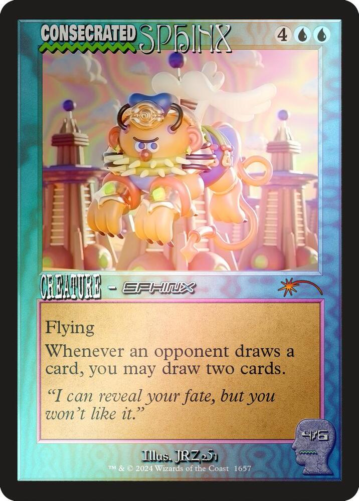 Consecrated Sphinx (Rainbow Foil) 1657 card from Secret Lair Drop Series