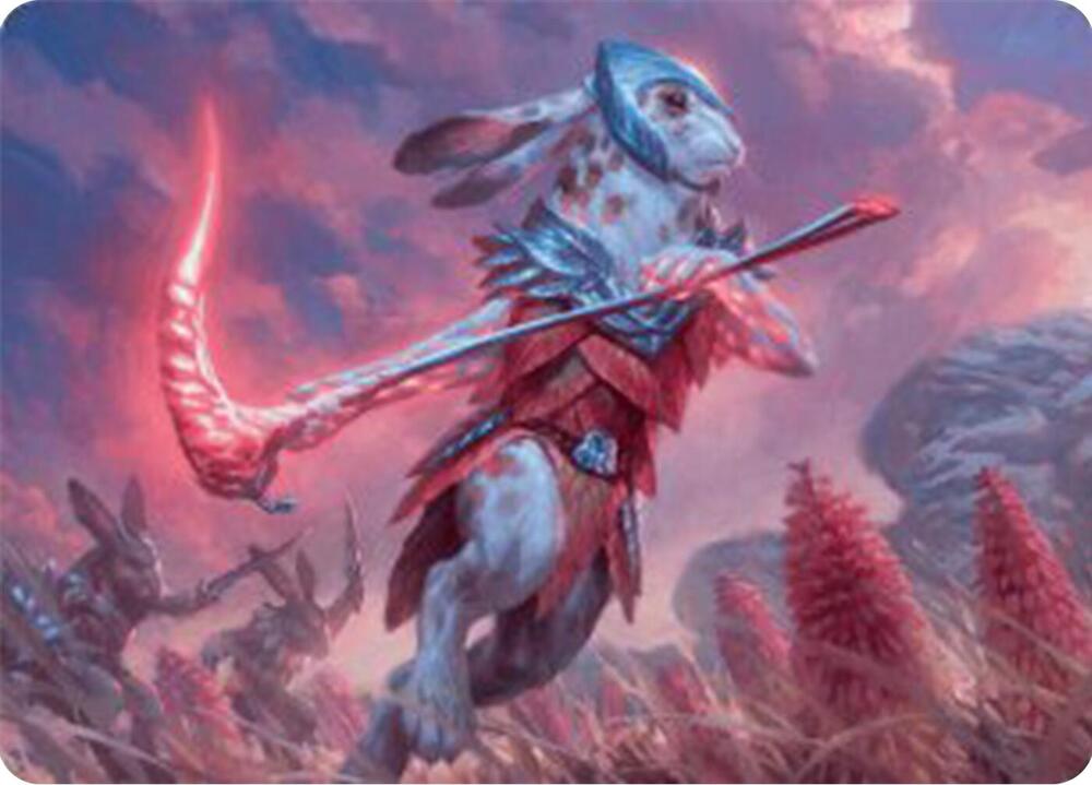Baylen, the Haymaker Art Card 25 card from Art Series: Bloomburrow