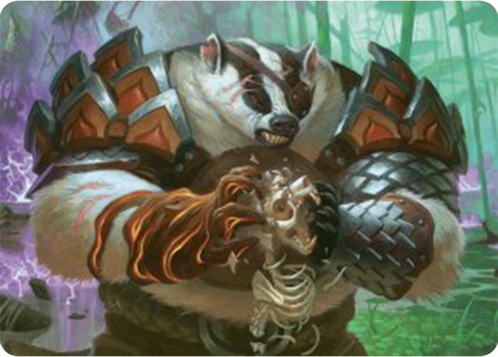 Hugs, Grisly Guardian Art Card 27 card from Art Series: Bloomburrow