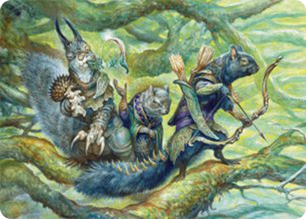 The Odd Acorn Gang Art Card 32 card from Art Series: Bloomburrow
