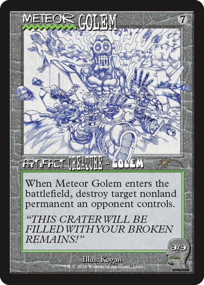 Meteor Golem 1660 card from Secret Lair Drop Series
