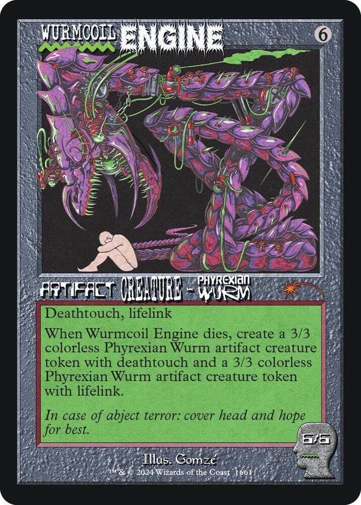 Wurmcoil Engine 1661 card from Secret Lair Drop Series