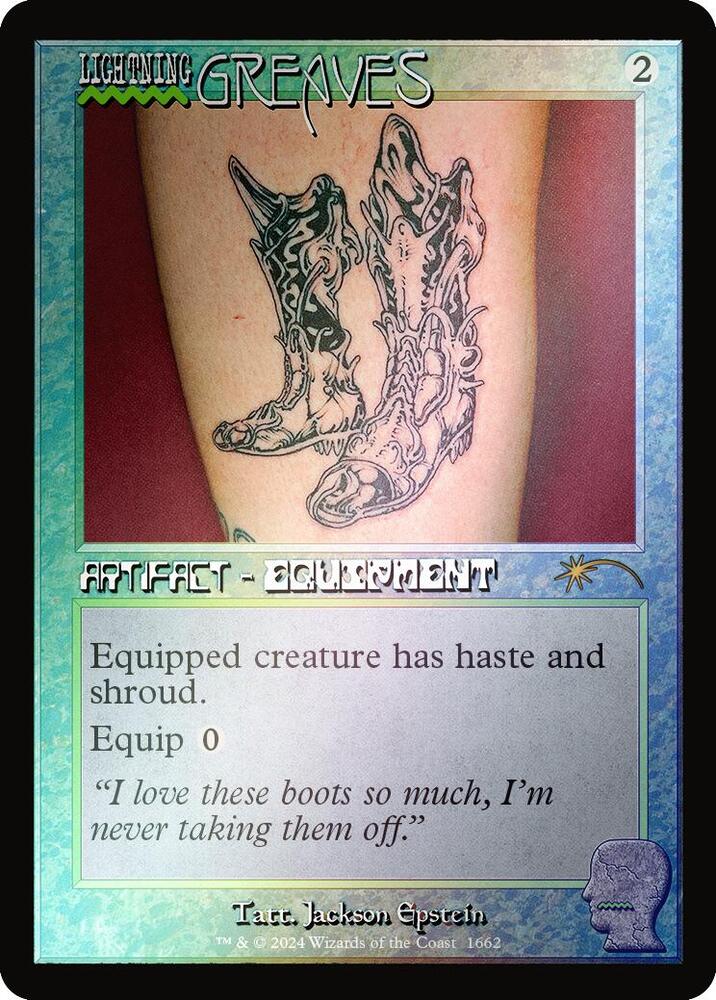 Lightning Greaves (Rainbow Foil) 1662 card from Secret Lair Drop Series