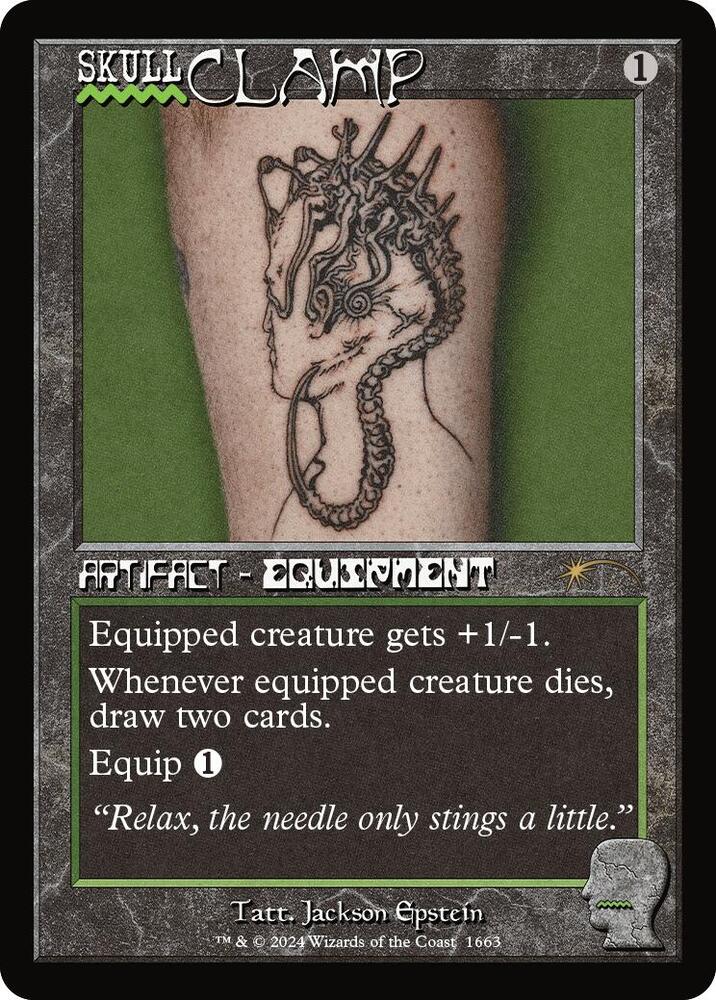 Skullclamp 1663 card from Secret Lair Drop Series