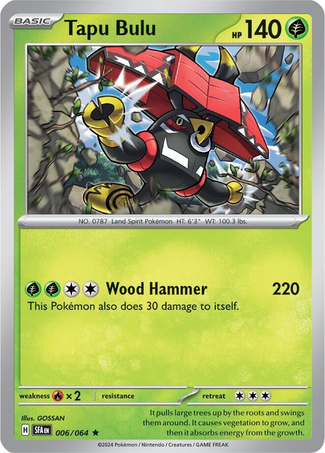 Tapu Bulu 006/064 card from SV: Shrouded Fable