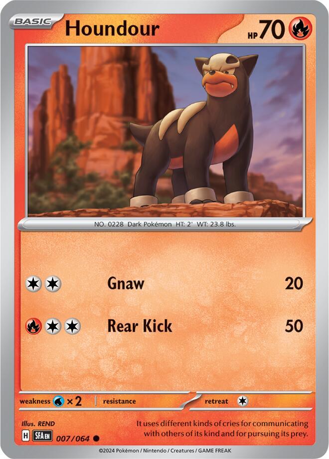 Houndour 007/064 card from SV: Shrouded Fable
