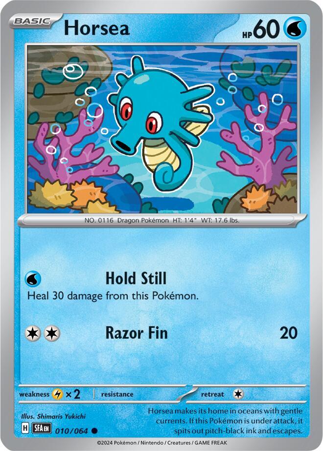 Horsea 010/064 card from SV: Shrouded Fable