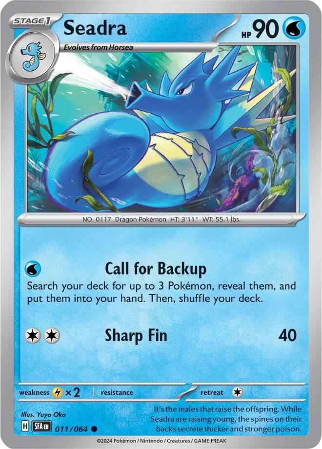 Seadra 011/064 card from SV: Shrouded Fable