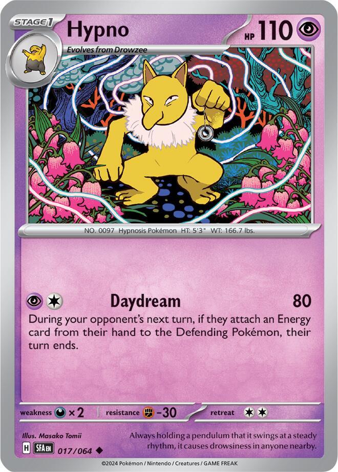 Hypno 017/064 card from SV: Shrouded Fable