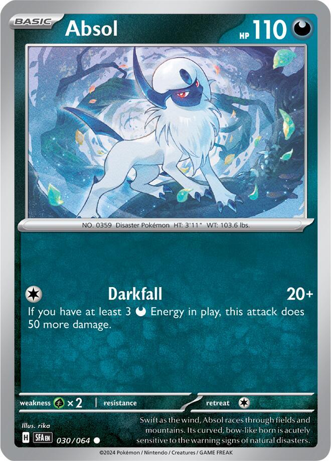 Absol 030/064 card from SV: Shrouded Fable