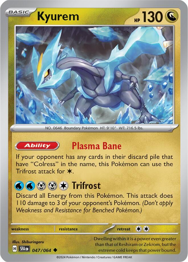 Kyurem 047/064 card from SV: Shrouded Fable