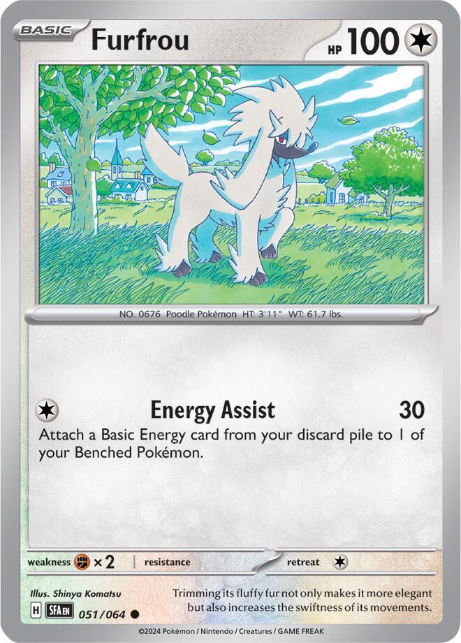 Furfrou 051/064 card from SV: Shrouded Fable