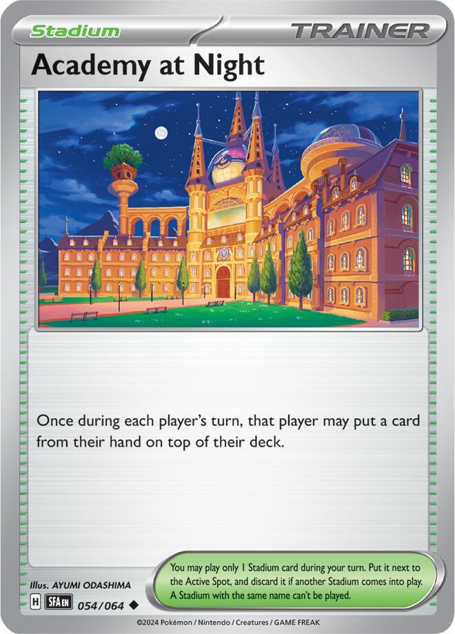 Academy at Night 054/064 card from SV: Shrouded Fable