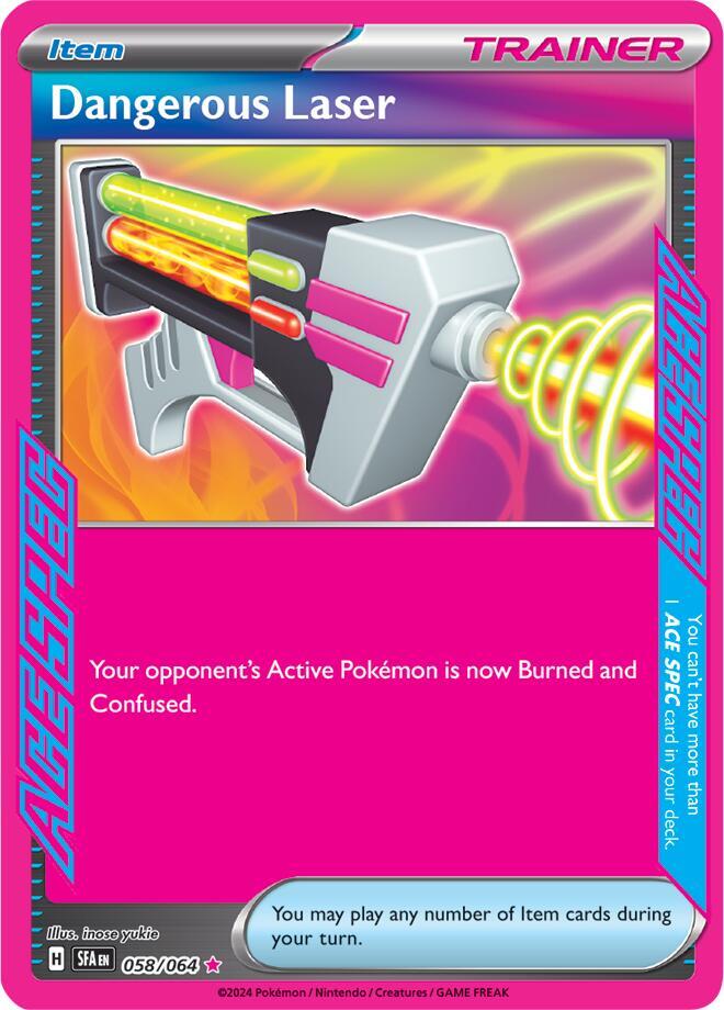 Dangerous Laser 058/064 card from SV: Shrouded Fable
