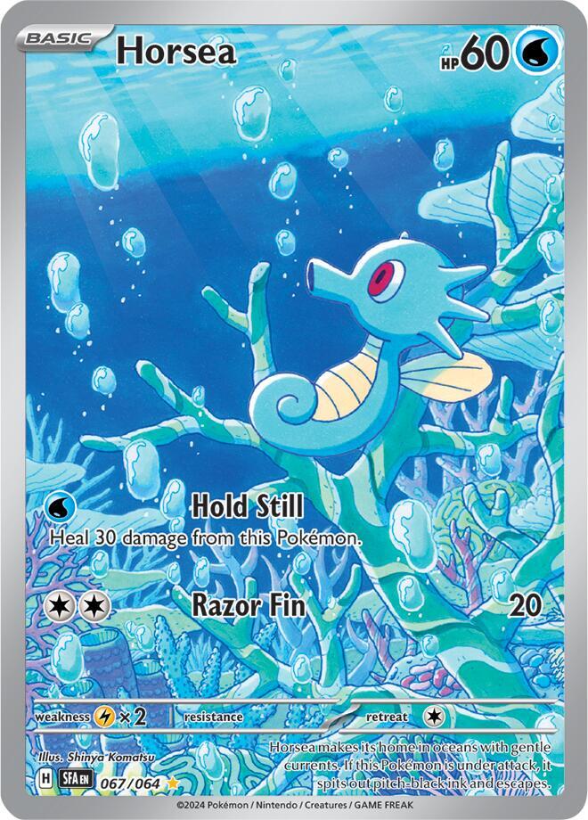 Horsea 067/064 card from SV: Shrouded Fable