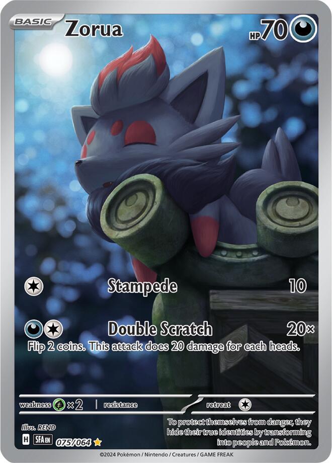 Zorua 075/064 card from SV: Shrouded Fable