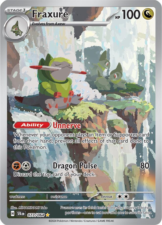 Fraxure 077/064 card from SV: Shrouded Fable