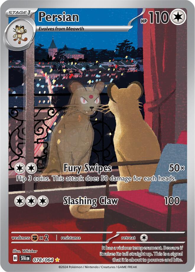 Persian 078/064 card from SV: Shrouded Fable