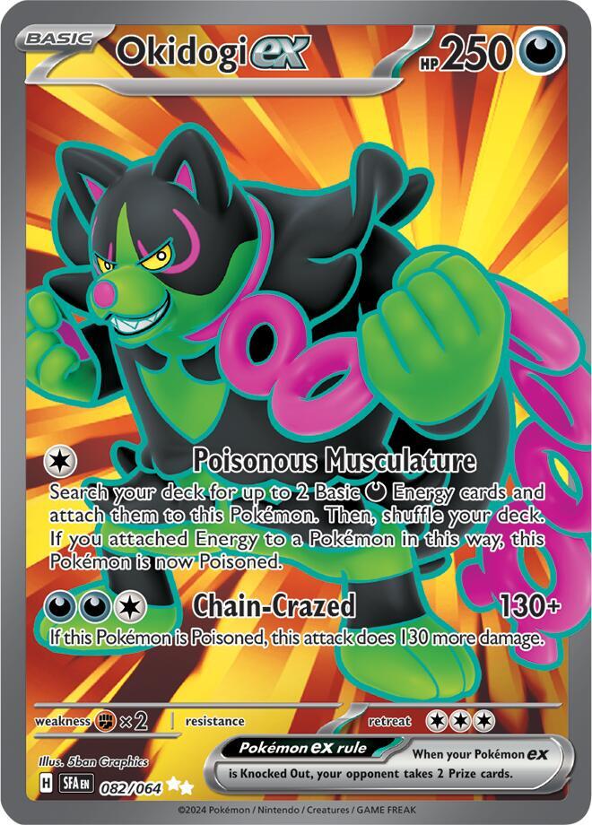 Okidogi ex 082/064 card from SV: Shrouded Fable