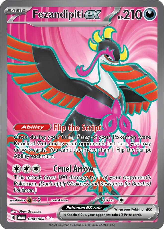 Fezandipiti ex 084/064 card from SV: Shrouded Fable