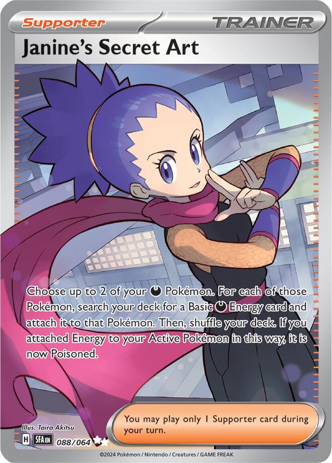 Janine's Secret Art 088/064 card from SV: Shrouded Fable