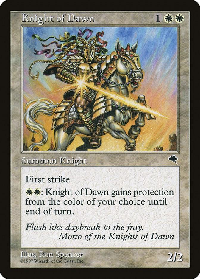 Knight of Dawn 26 card from Tempest