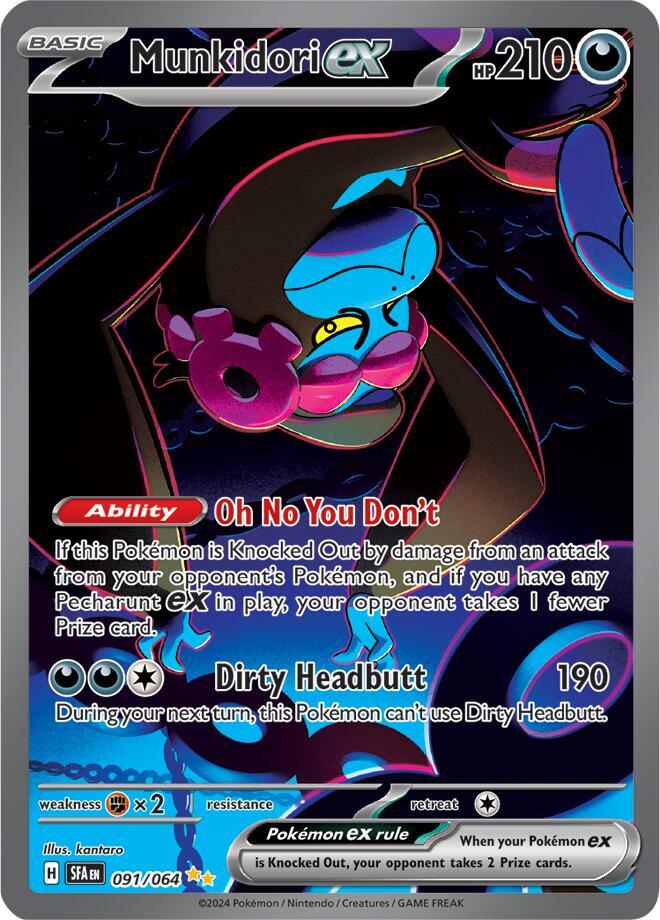 Munkidori ex 091/064 card from SV: Shrouded Fable