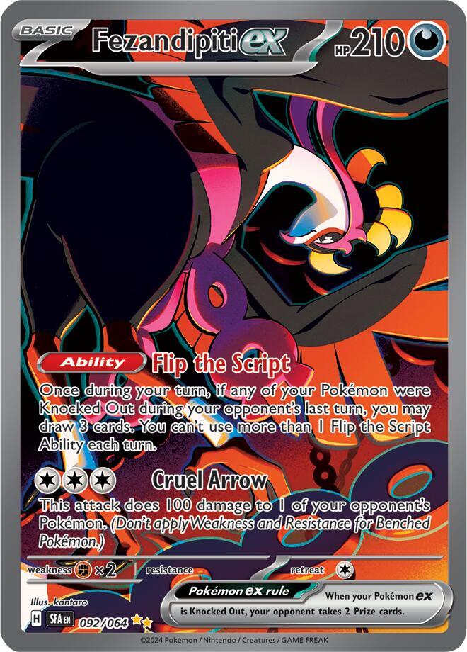 Fezandipiti ex 092/064 card from SV: Shrouded Fable